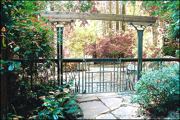 Entry Arbor for a Home in the Woods