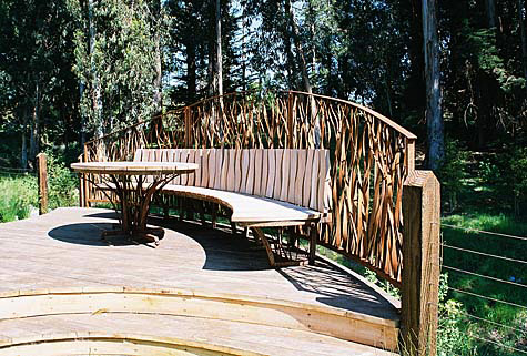 Twisted Grasses Rail, Bench, Table