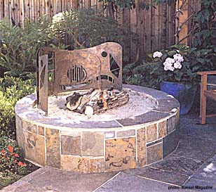 Copper Fire Pit Surround