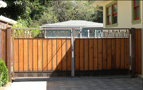 Drive Gate with Cattails