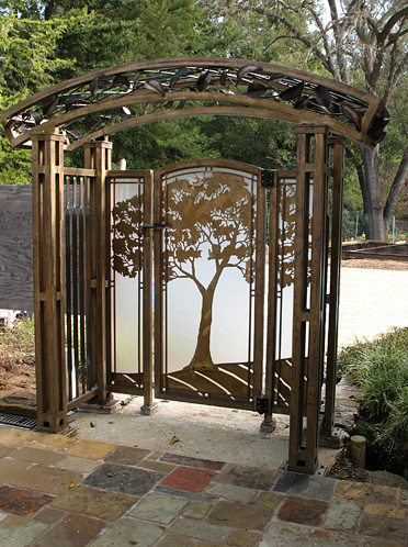 Oak Tree Gate and Arbor