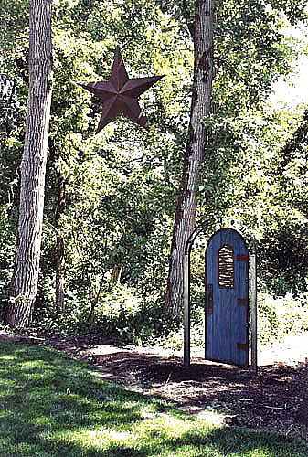 Blue Door in the Landscape 